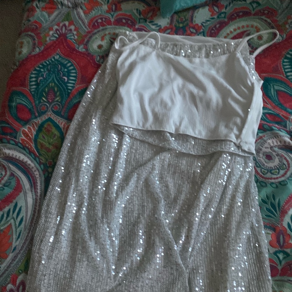 Sparkling top and dress